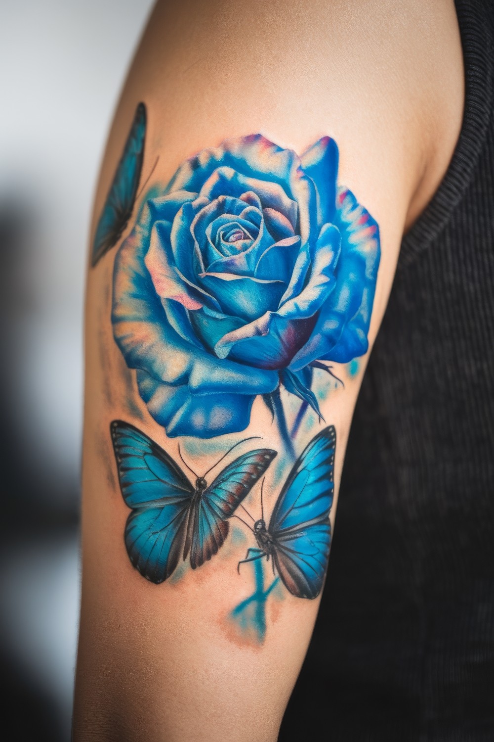 37 Stunning Butterfly And Roses Tattoo Design Ideas to Inspire Your Next Ink