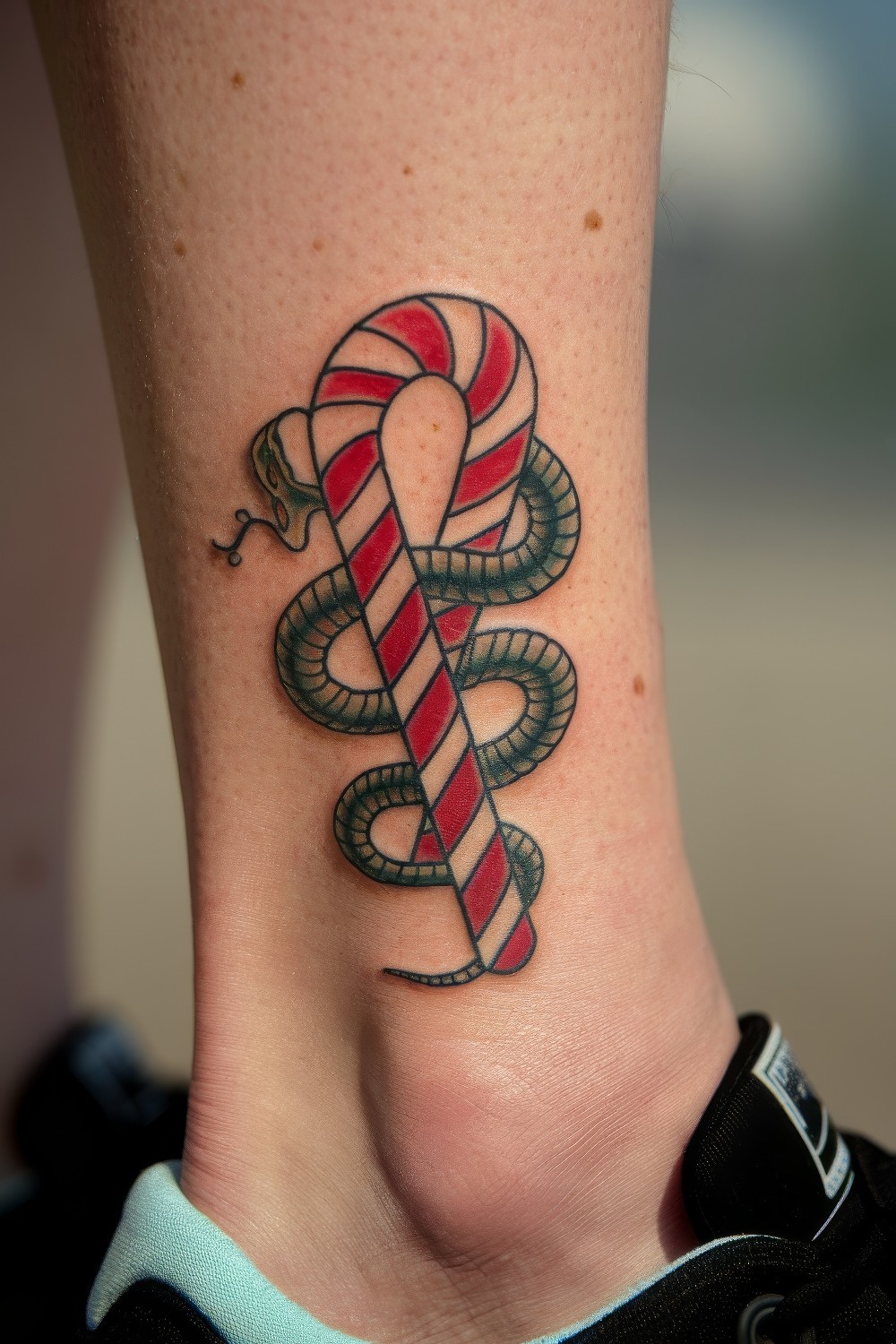 20 Irresistible Candy Cane Tattoo Design Ideas