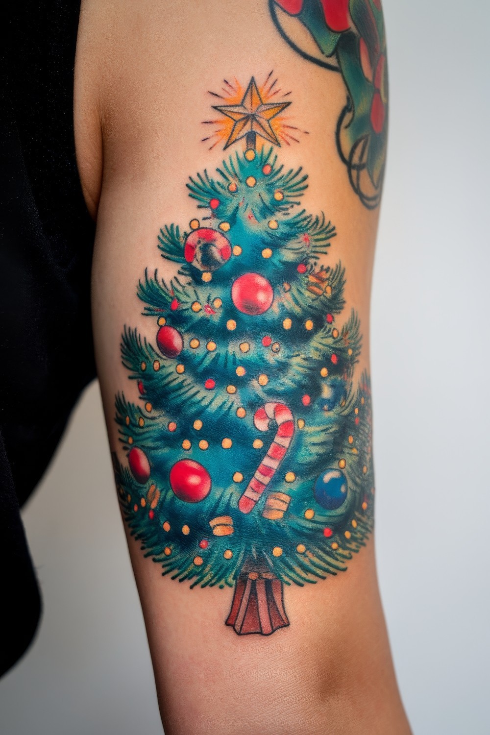 11 Stunning Christmas Tree Tattoo Design Ideas