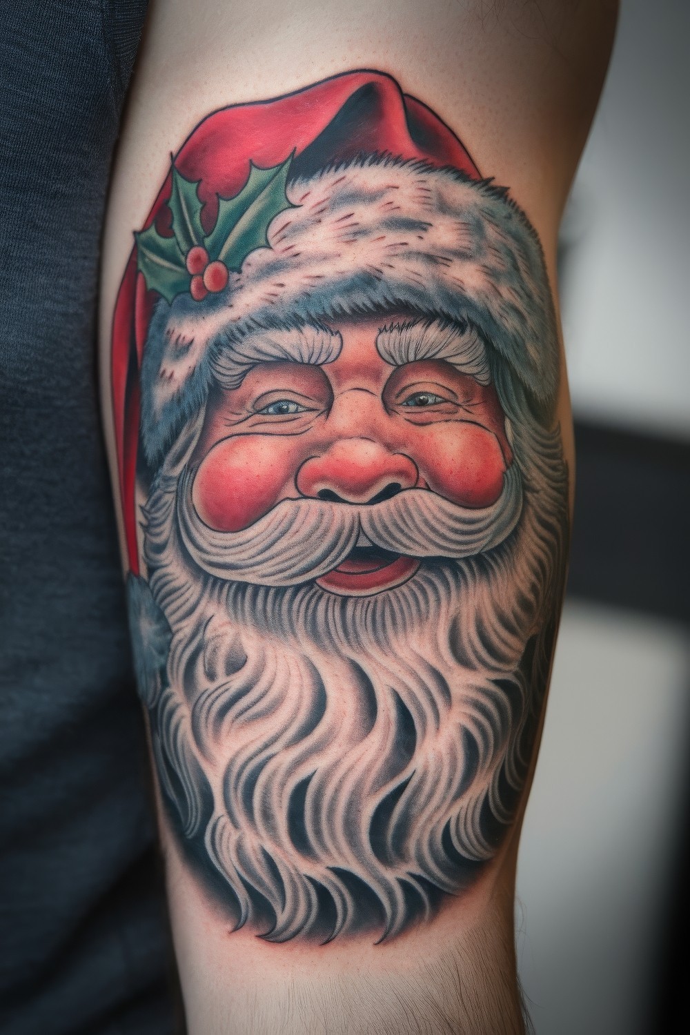 56 Festive Santa Claus Tattoo Design Ideas to Spread Holiday Cheer